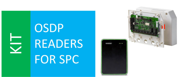 SPCA210 + VR10S-MF + SPC OSDP Konverter Kit