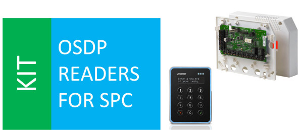 SPCA210 + VR40S-MF + SPC OSDP Konverter Kit